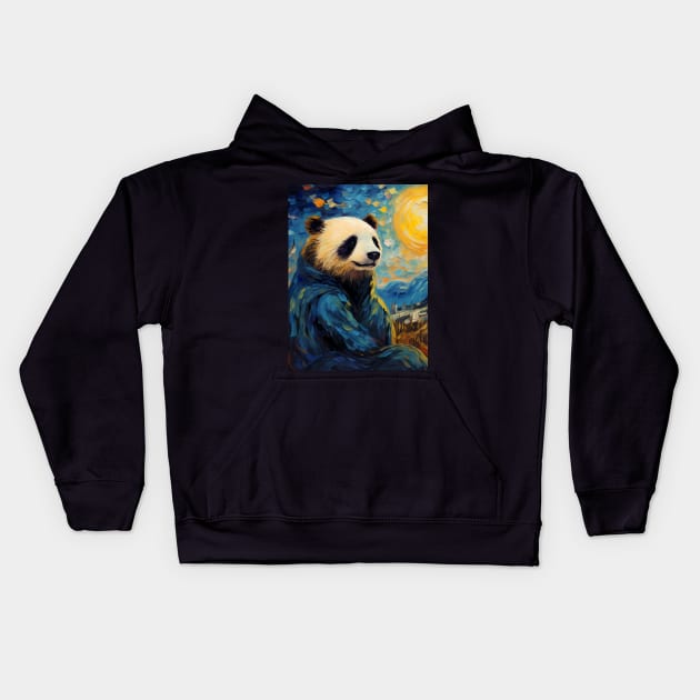 Vincent Van Panda Kids Hoodie by Seraphine